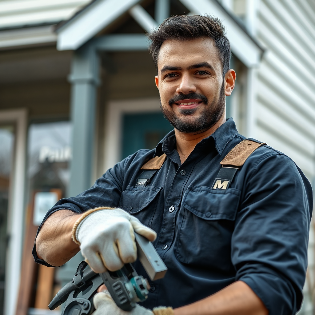 Local tradesperson working on-site