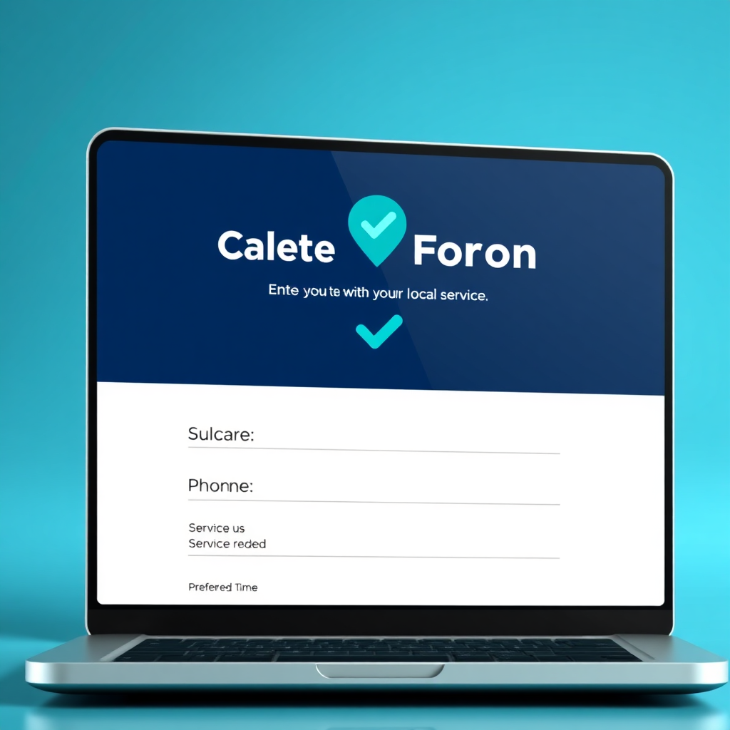 Intake form confirmation screen